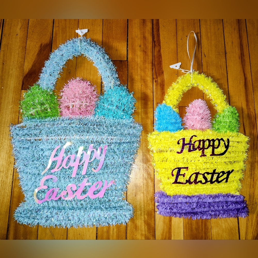 Easter Basket Wall Decor Set - Multicolor